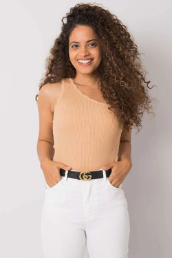 Women Knit Top – One-Shoulder Top - Guocali
