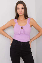 Women Lace Top – Round-Neck Lace Top -Guocali