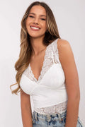 Women Lace Top – V-Neck Lace Top -Guocali