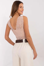 Women Lace Top – V-Neck Lace Top -Guocali