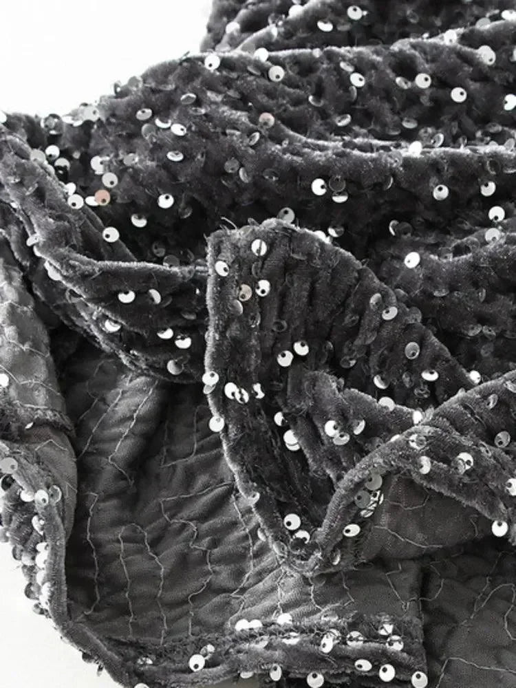 Women Mermaid Skirt Sequin - High Waist Midi Women Skirt