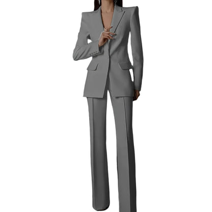 Women Pant Suit - 2-Piece Trouser Suit - Pantsuit - Guocali