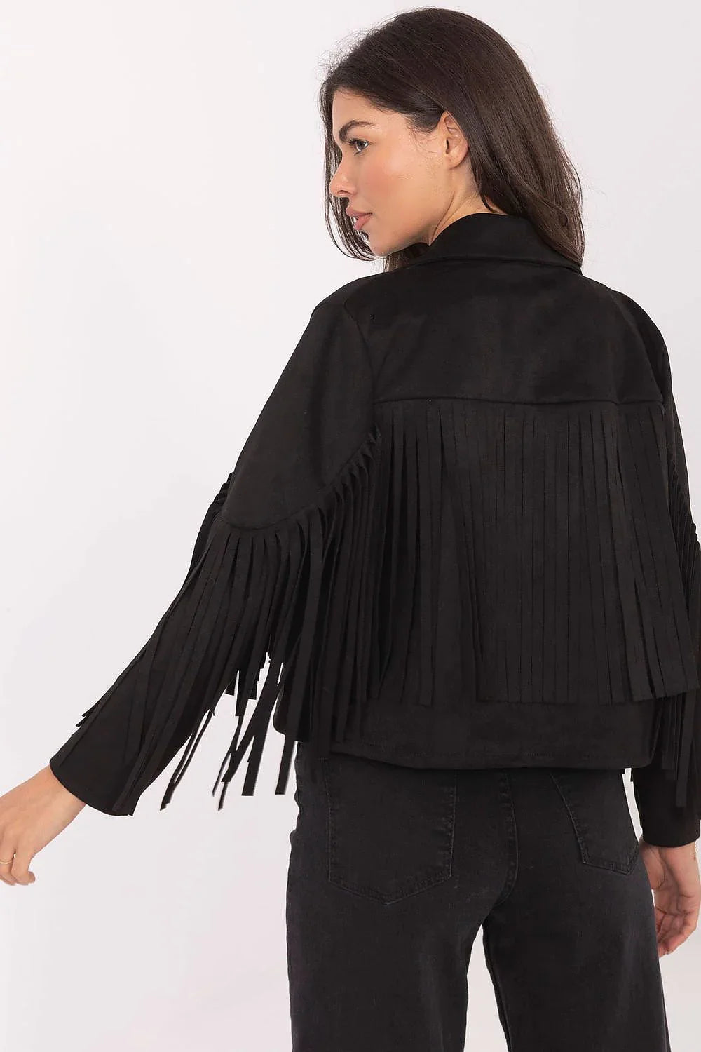 Women's Cropped Jacket - Lightweight Boho - Red