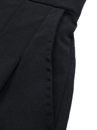 Chic Women Wide Leg Pants – High Rise Elastic