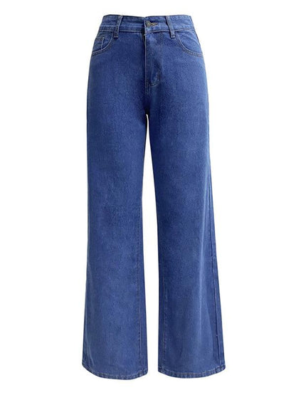 Casual Women Jeans – High-Waist Flat Front