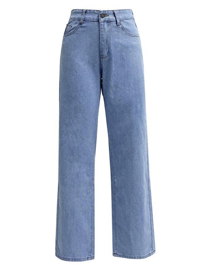 Casual Women Jeans – High-Waist Flat Front