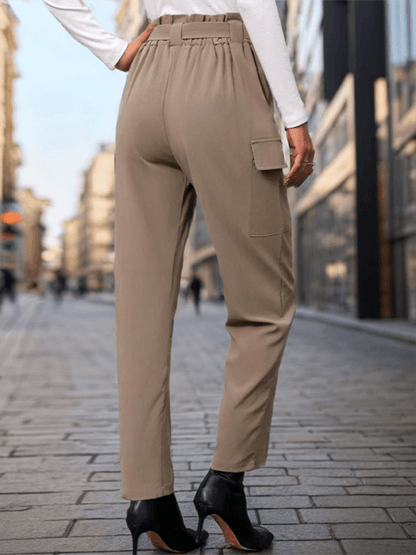 Women's Lace-Up Commuter Pants - Commuter Pants - Guocali