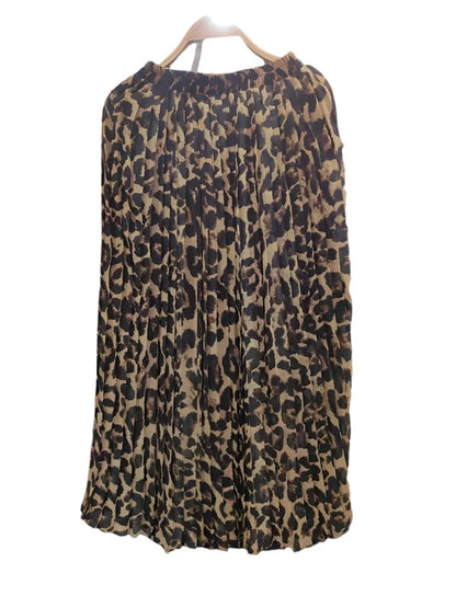 Women's Leopard Print Skirt - Bohemian Elegant Casual - Print Skirt - Guocali