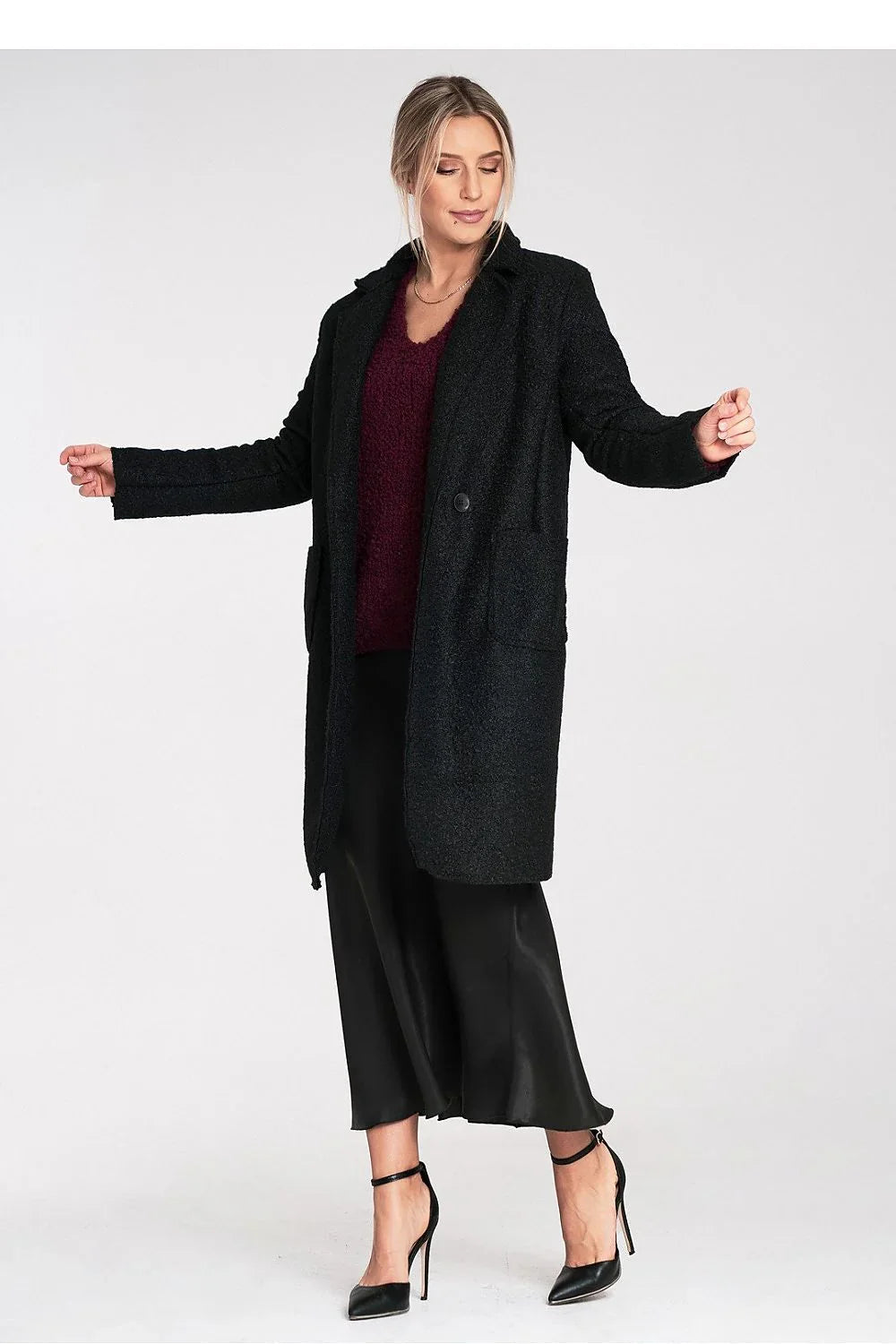 Women's Overcoat - Lightweight Chic, Minimalist