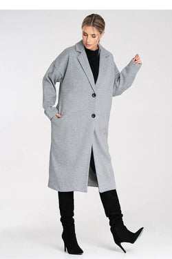 Women's Overcoat - With Pockets Minimalist, Chic - Guocali