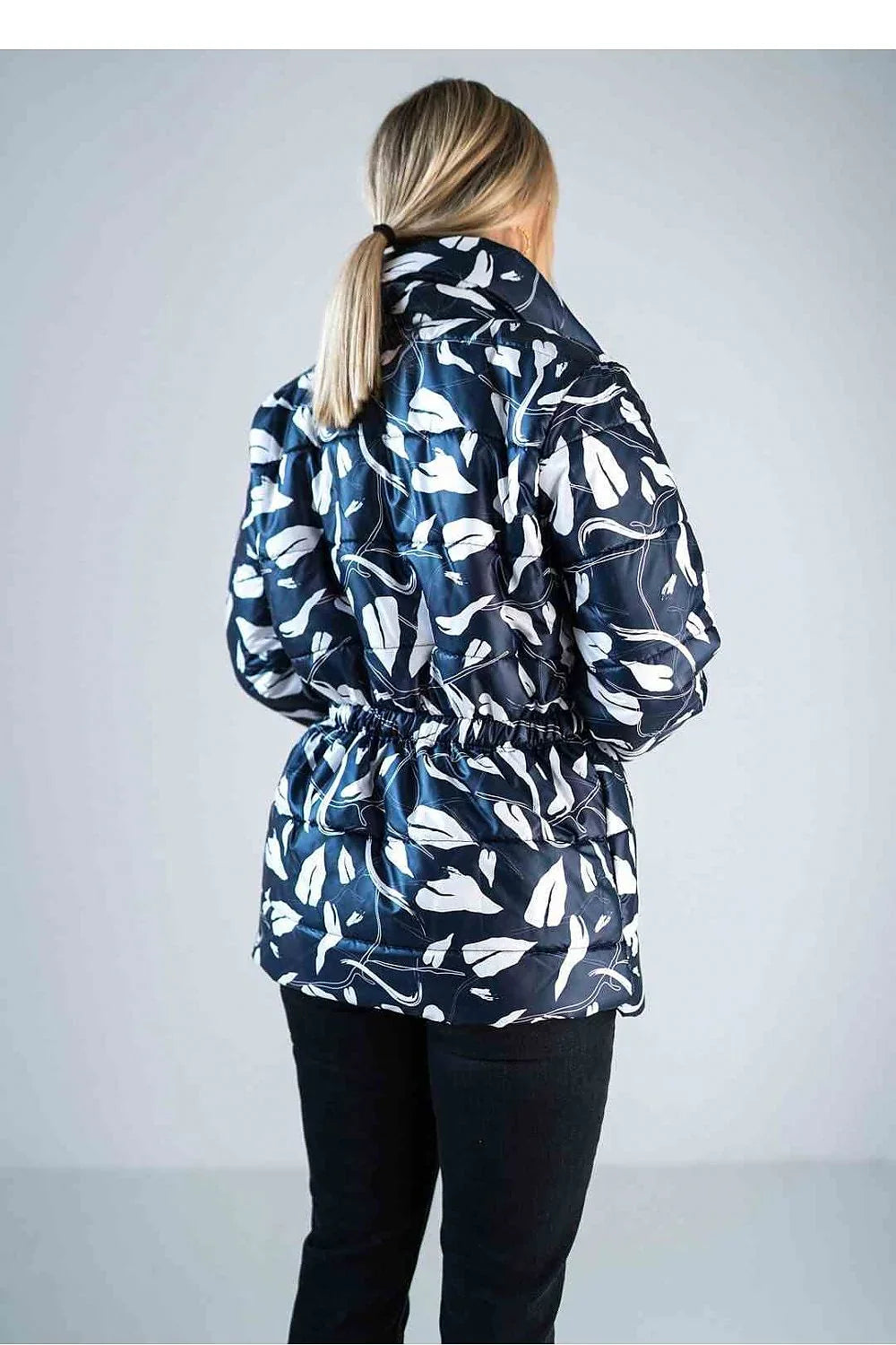 Women's Quilted Jacket, Puffer Jacket - Insulated Chic, Casual - Green