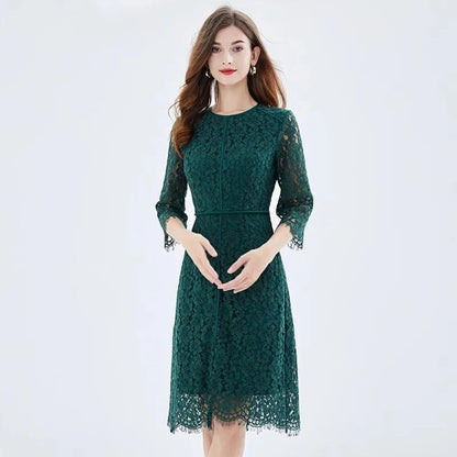 Women’s Slim Medium Length Hip Dress -Guocali