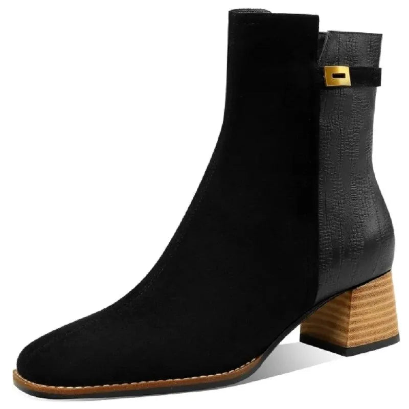 Women's Suede Ankle Boots - Ankle Boots - Guocali