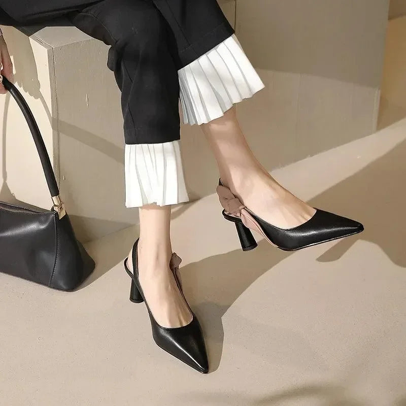 Women Sandals - Stiletto Heels - PU Leather