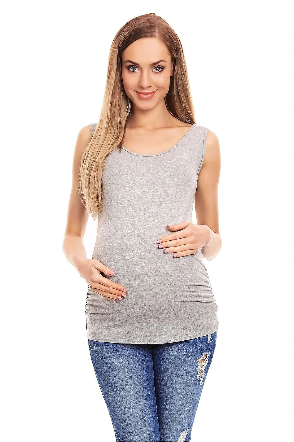 Women Sleeveless Top – Scoop-Neck Sleeveless Top -Guocali