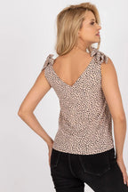 Women Sleeveless Top – Sweetheart Printed Top -Guocali