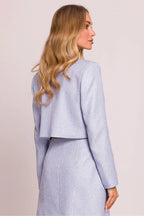 Women Suit Jacket - Breathable - 1-Button Blazer Blue