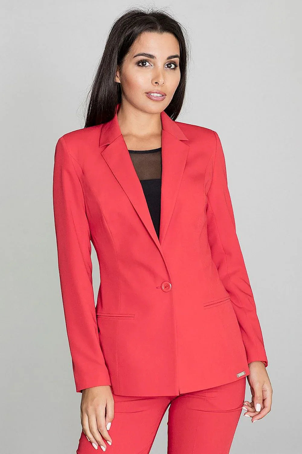 Women Suit Jacket - Lightweight - Button Blazer