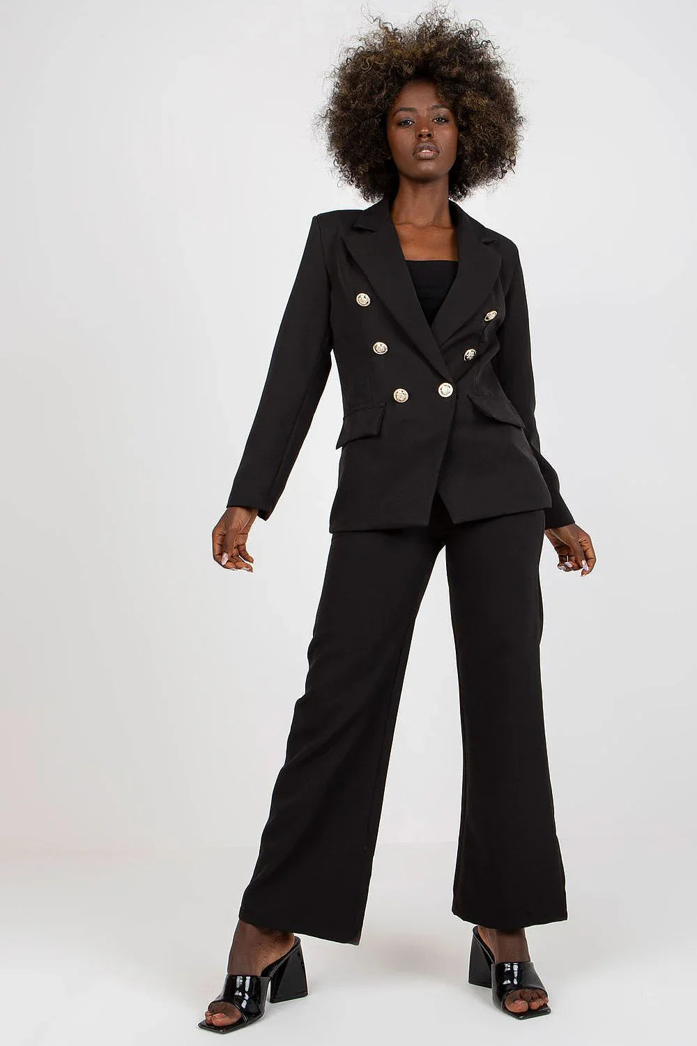 Women Suit Jacket - Stretchable - Double-Breasted