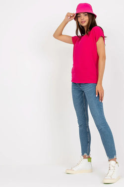 Women U-Neck Short-Sleeves T-Shirt – Stretchable - Guocali