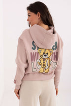 Women's Hoodie Back Print Sleeve Patch Drawstring Hood – Hoodie | GUOCALI – view 9