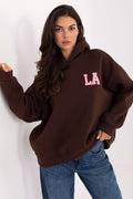Women's Hoodie Embroidered Lettering Lined Loose Fit – Hoodie | GUOCALI