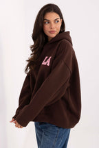 Women's Hoodie Embroidered Lettering Lined Loose Fit – Hoodie | GUOCALI – view 2