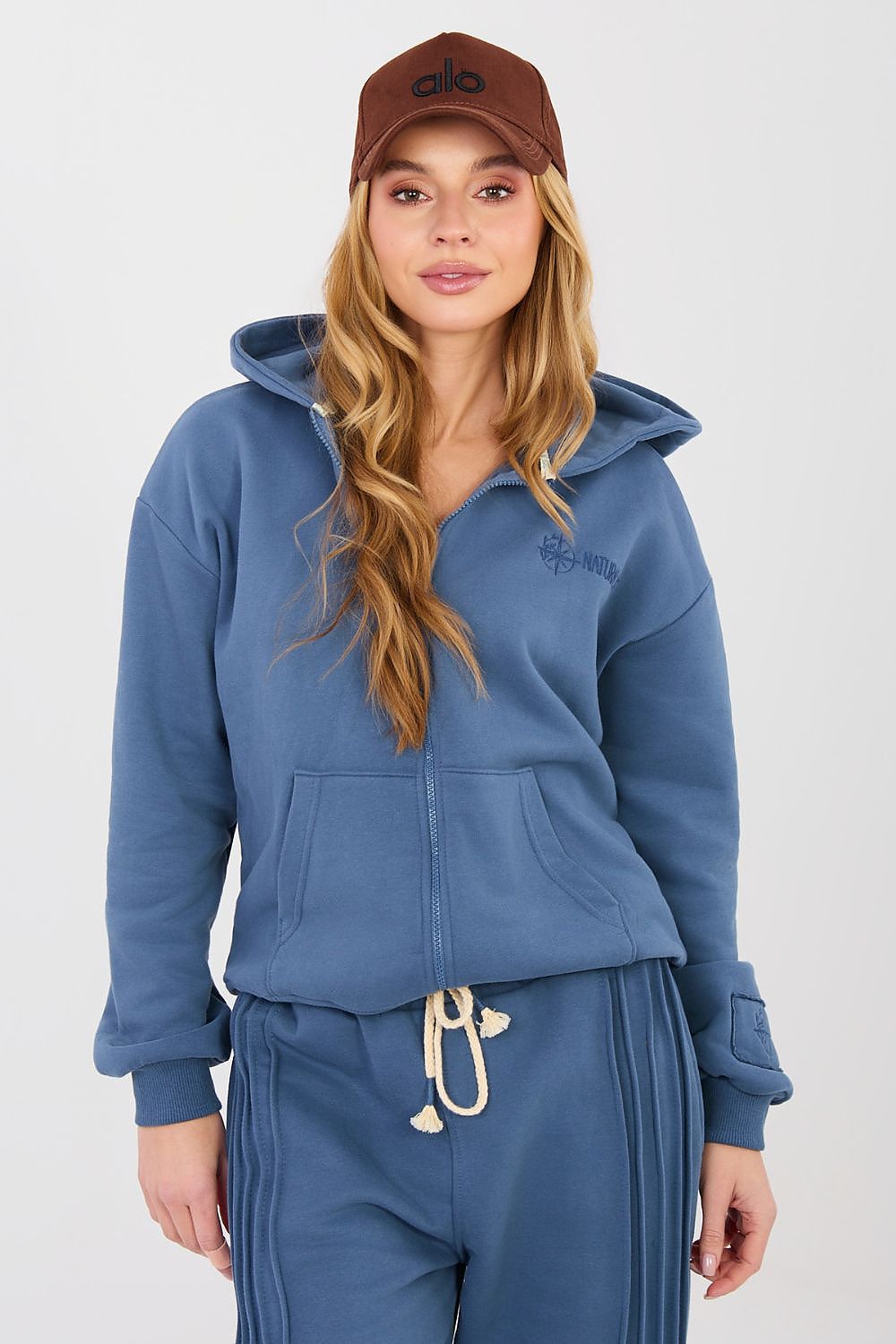 Women's Hoodie Full-Zip Back Embroidery Cotton Blend – Hoodie | GUOCALI – view 10