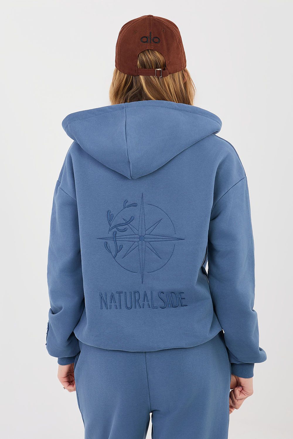 Women's Hoodie Full-Zip Back Embroidery Cotton Blend – Hoodie | GUOCALI – view 9
