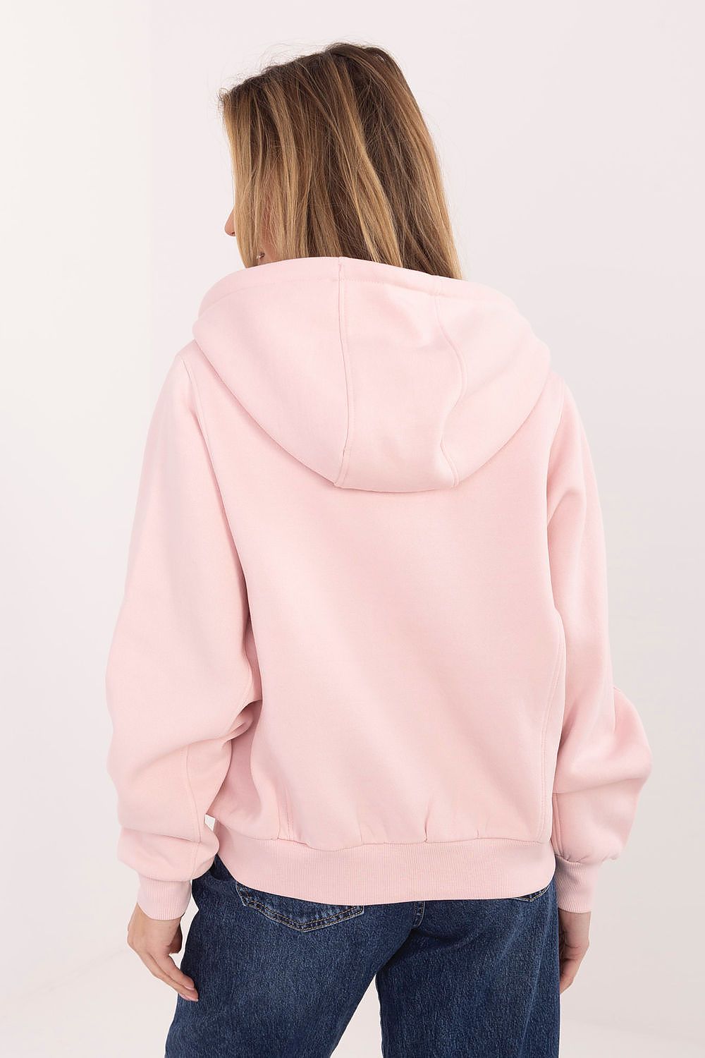 Women's Hoodie Full-Zip Chest Lettering Cotton Blend – Hoodie | GUOCALI – view 3