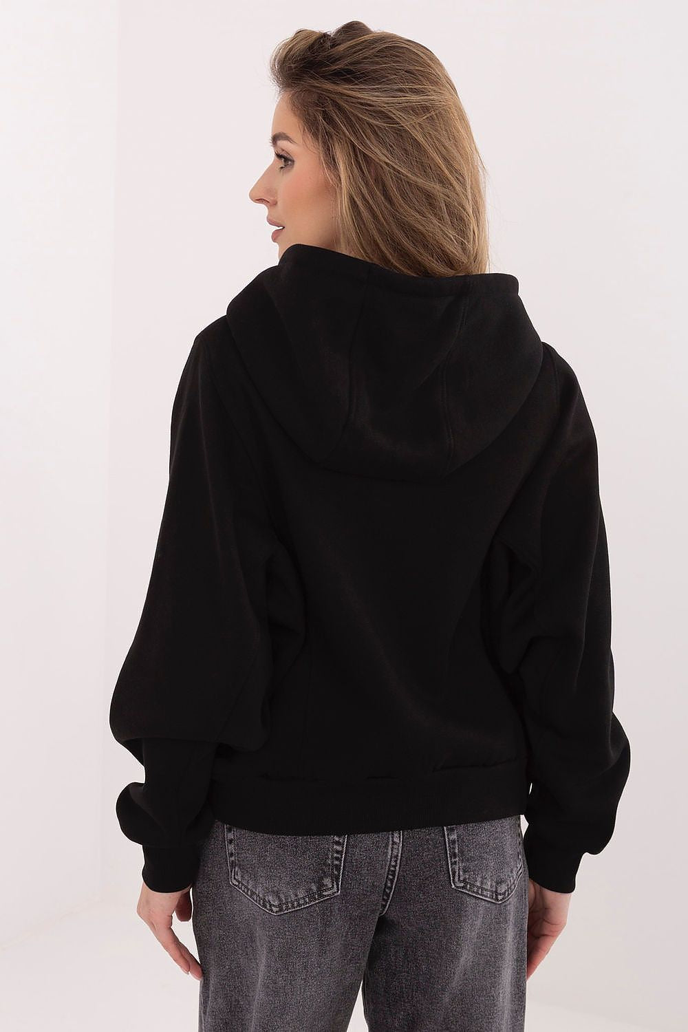 Women's Hoodie Full-Zip Chest Lettering Cotton Blend – Hoodie | GUOCALI – view 6