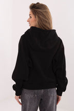 Women's Hoodie Full-Zip Chest Lettering Cotton Blend – Hoodie | GUOCALI – view 6