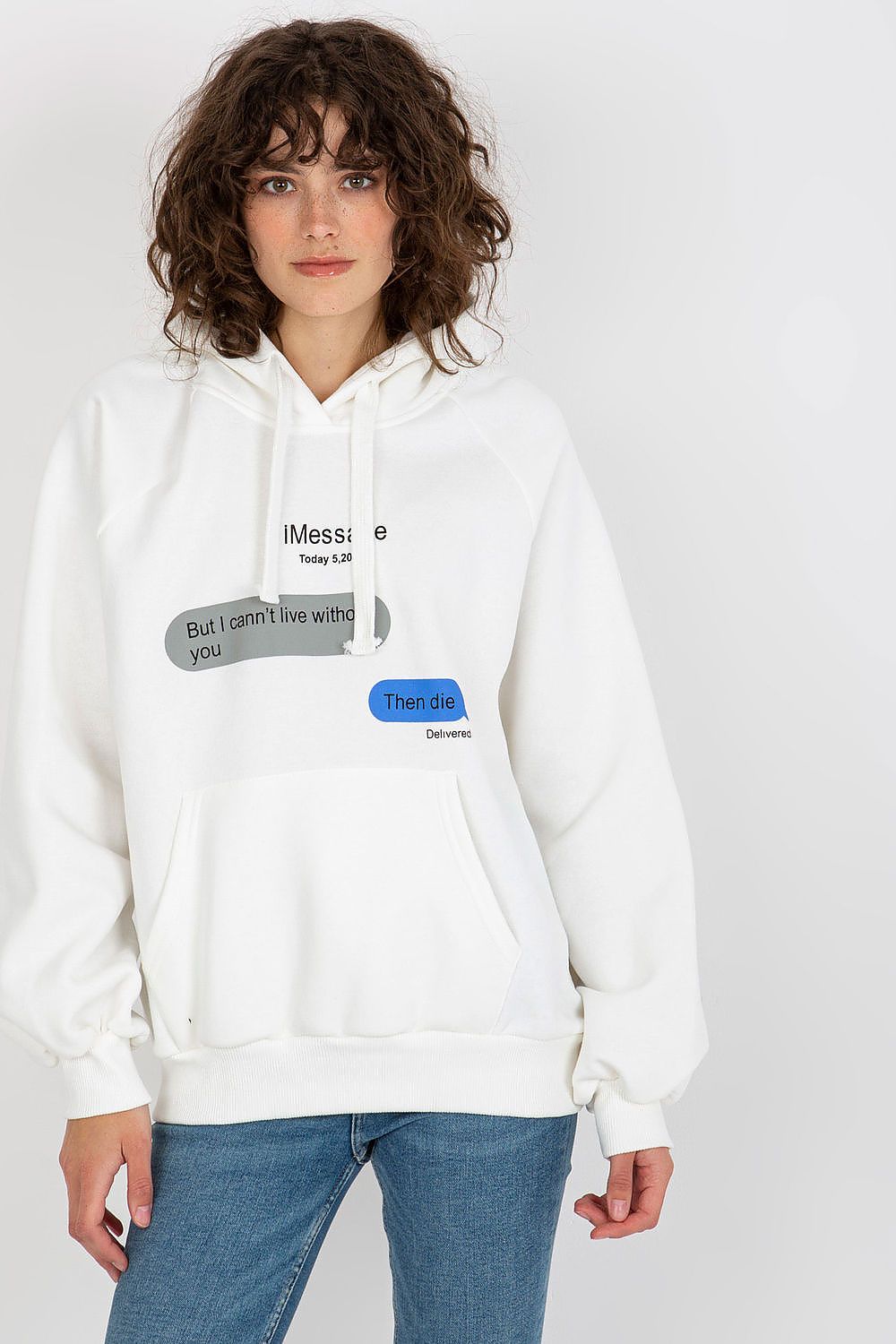 Women's Hoodie Graphic Raglan Sleeve Beige – Hoodie | GUOCALI