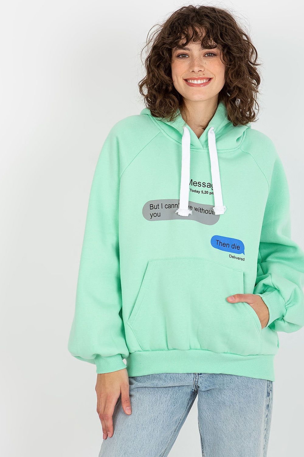 Women's Hoodie Graphic Raglan Sleeve Green – Hoodie | GUOCALI
