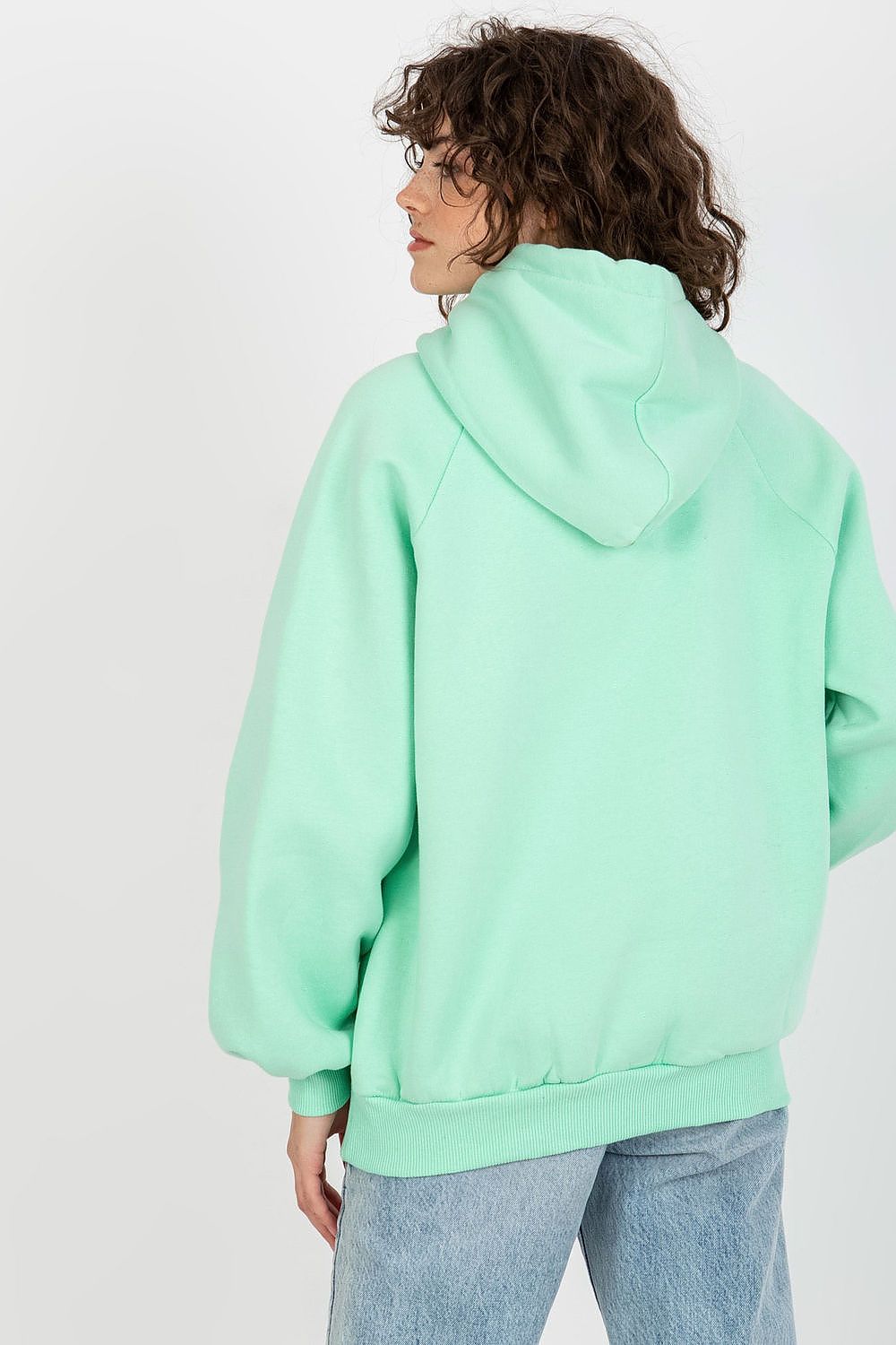 Women's Hoodie Graphic Raglan Sleeve Green – Hoodie | GUOCALI – view 3