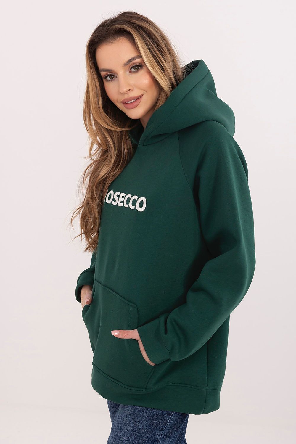 Women's hoodie Oversized Embroidered Logo Kangaroo Pocket – view 22