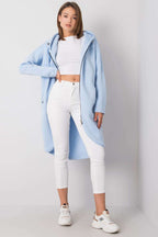 Women's hoodie Longline Full-Zip Side Pockets Regular Fit – view 20