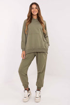 Women's Hoodie Oversized Kangaroo Pocket Side Slits – Hoodie | GUOCALI – view 2