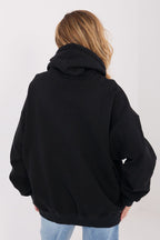 Women's Hoodie Oversized Letter Print Kangaroo Pocket Cotton – Hoodie | GUOCALI – view 9
