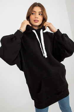 Women's Hoodie Oversized Longline Black – Hoodie | GUOCALI