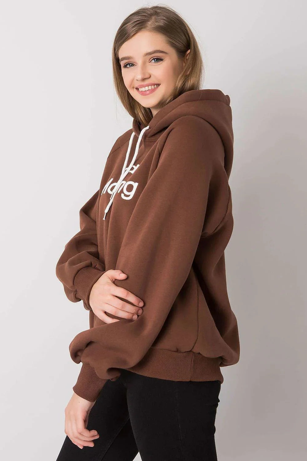 Women's Hoodie Oversized Raglan Sleeve Logo Pullover – Hoodie | GUOCALI – view 27