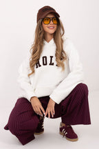Women's Hoodie Raglan Sleeve Logo Stretch Cotton – Hoodie | GUOCALI – view 15