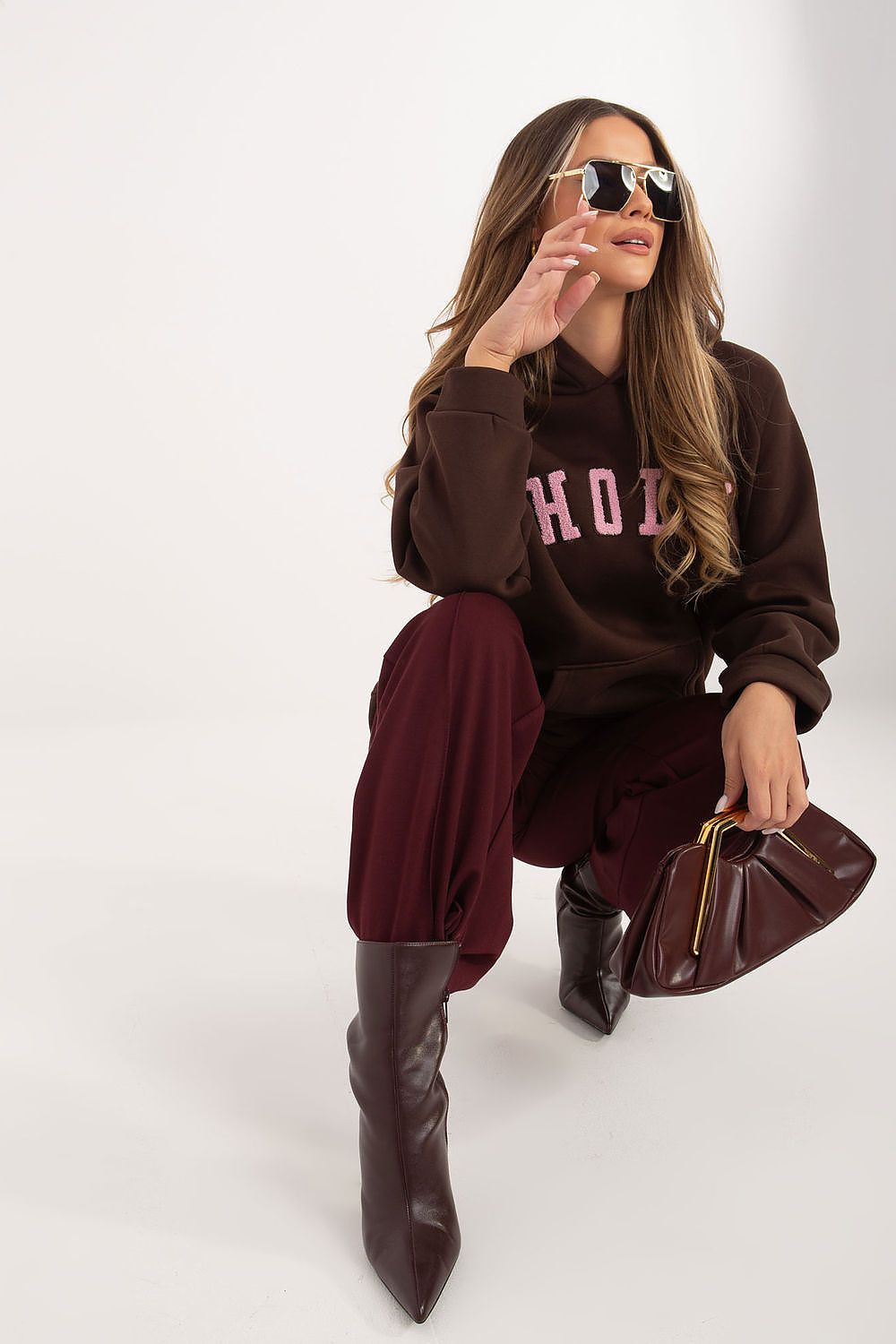 Women's Hoodie Raglan Sleeve Logo Stretch Cotton – Hoodie | GUOCALI – view 19