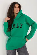 Women's Hoodie Raglan Sleeve Logo Stretch Cotton – Hoodie | GUOCALI – view 4