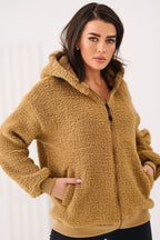 Women's Hoodie Sherpa Zip-Up Insulated Lined – Hoodie | GUOCALI – view 12