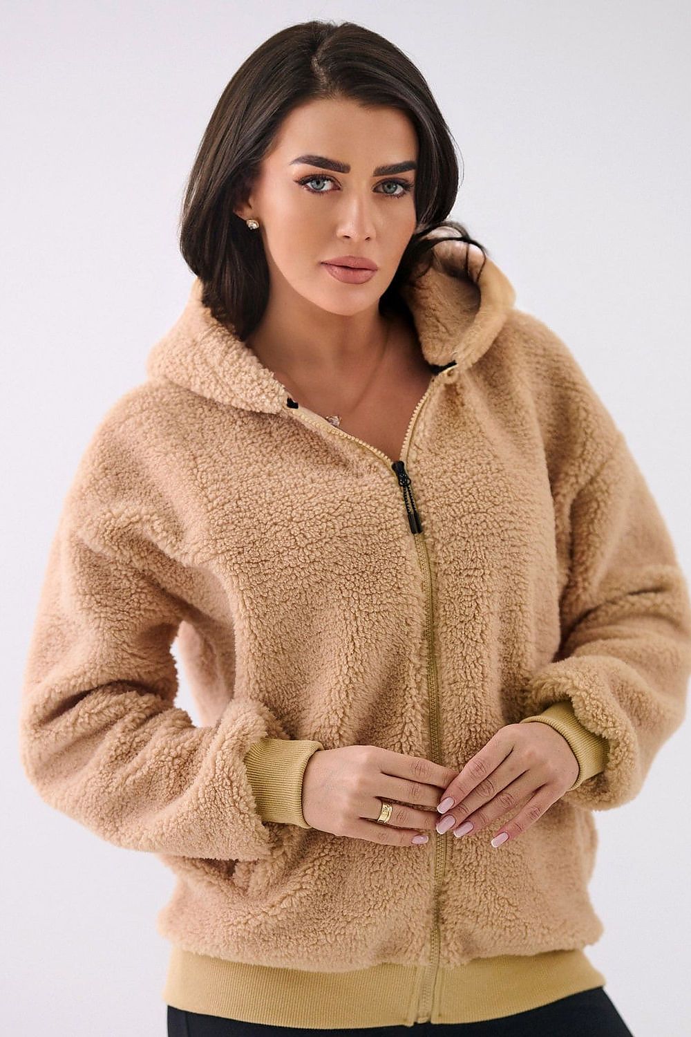 Women's Hoodie Sherpa Zip-Up Insulated Lined – Hoodie | GUOCALI – view 13