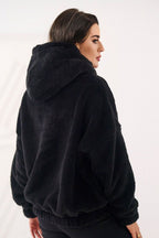 Women's Hoodie Teddy Bear Motif Kangaroo Pocket Lined – Hoodie | GUOCALI – view 18