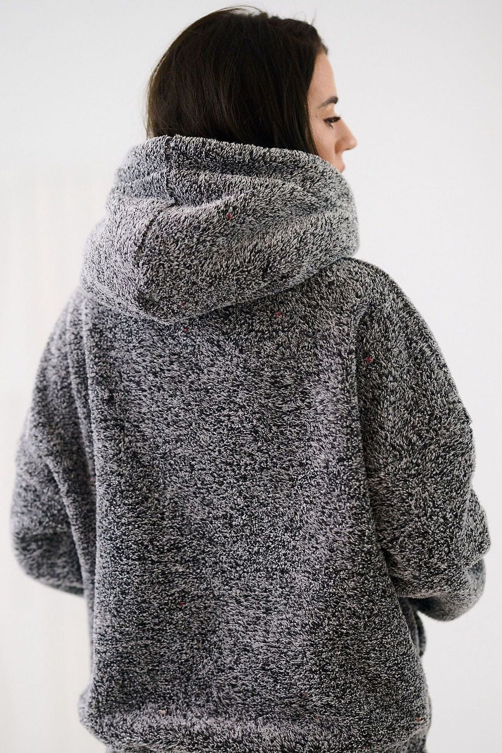 Women's Hoodie Teddy Bear Motif Kangaroo Pocket Lined – Hoodie | GUOCALI – view 25