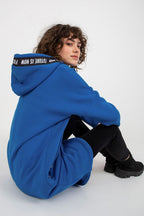 Women's Hoodie Zip-Up Longline Loose Fit Cotton Blend – Hoodie | GUOCALI – view 18