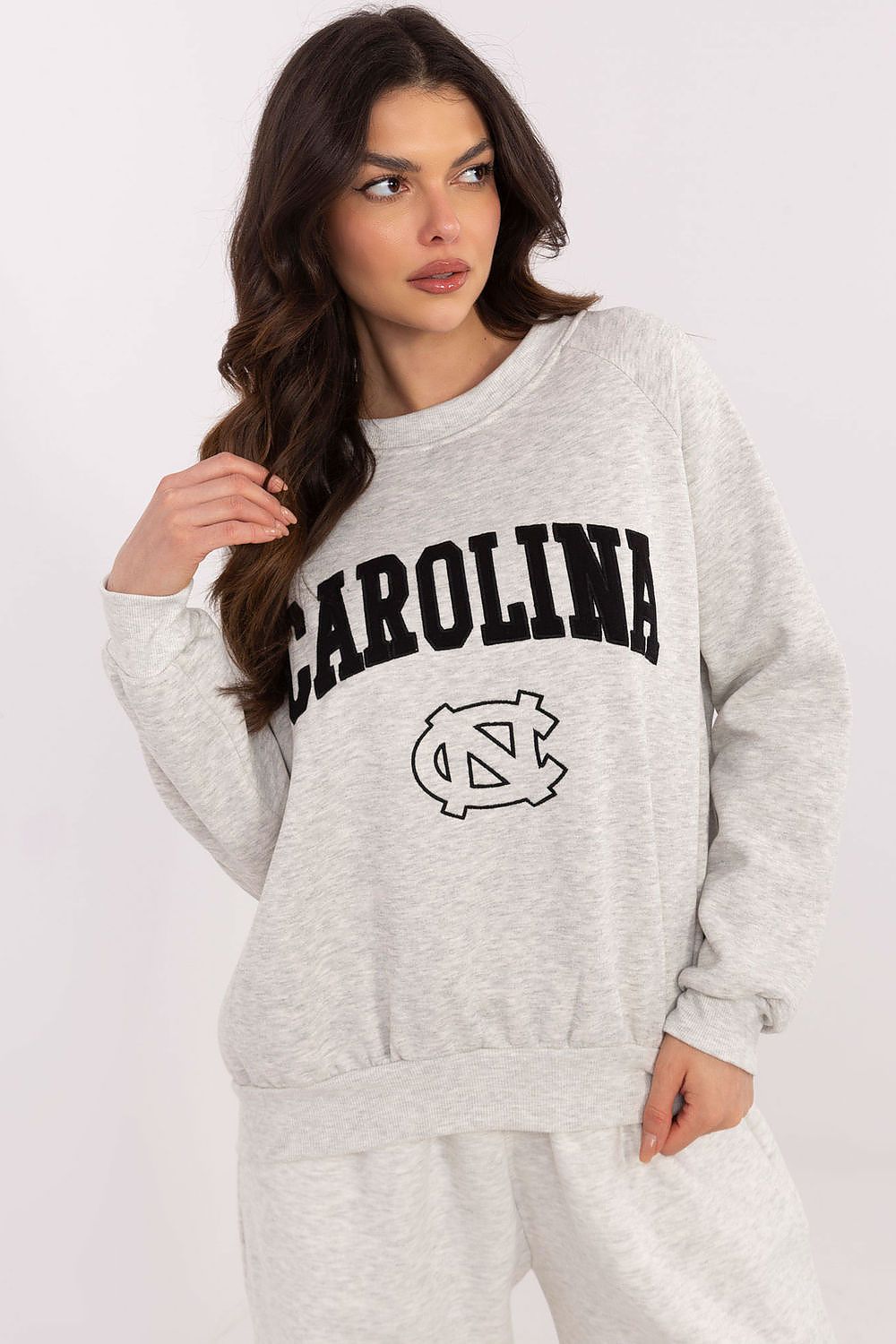 Women's Sweatshirt College Print Crew Neck Raglan Cotton Blend – Sweatshirt | GUOCALI